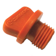 Заглушка оранжевая 1/4"