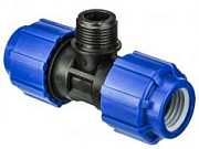 Тройник ПНД 32 х 1"Нр х 32