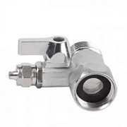 Кран шаровый подключение 1/2 дюйма  шланга 1/4, для питьевых систем к водоснабжению